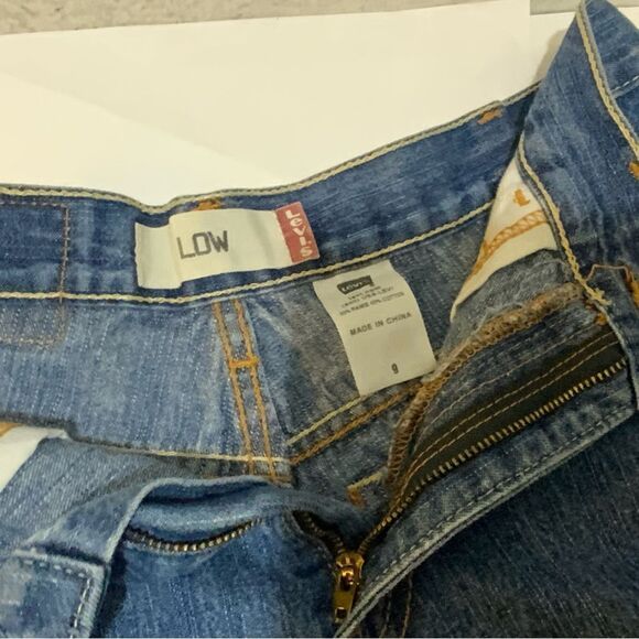 LEVIS - LOW Vtg Dark Blue Jeans Shorts, 9 - Picture 3 of 6